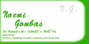 noemi gombas business card